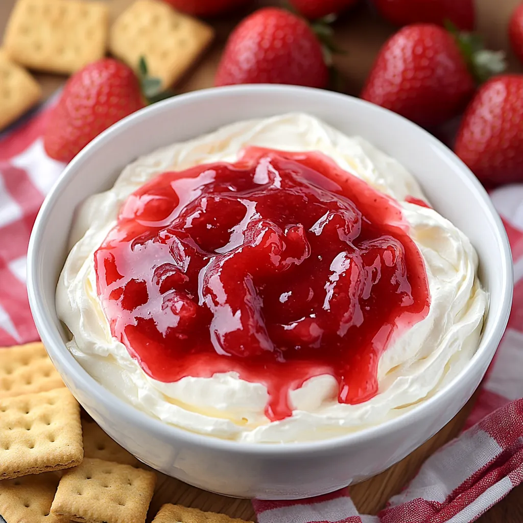 Delicious Strawberry Cheesecake Dip