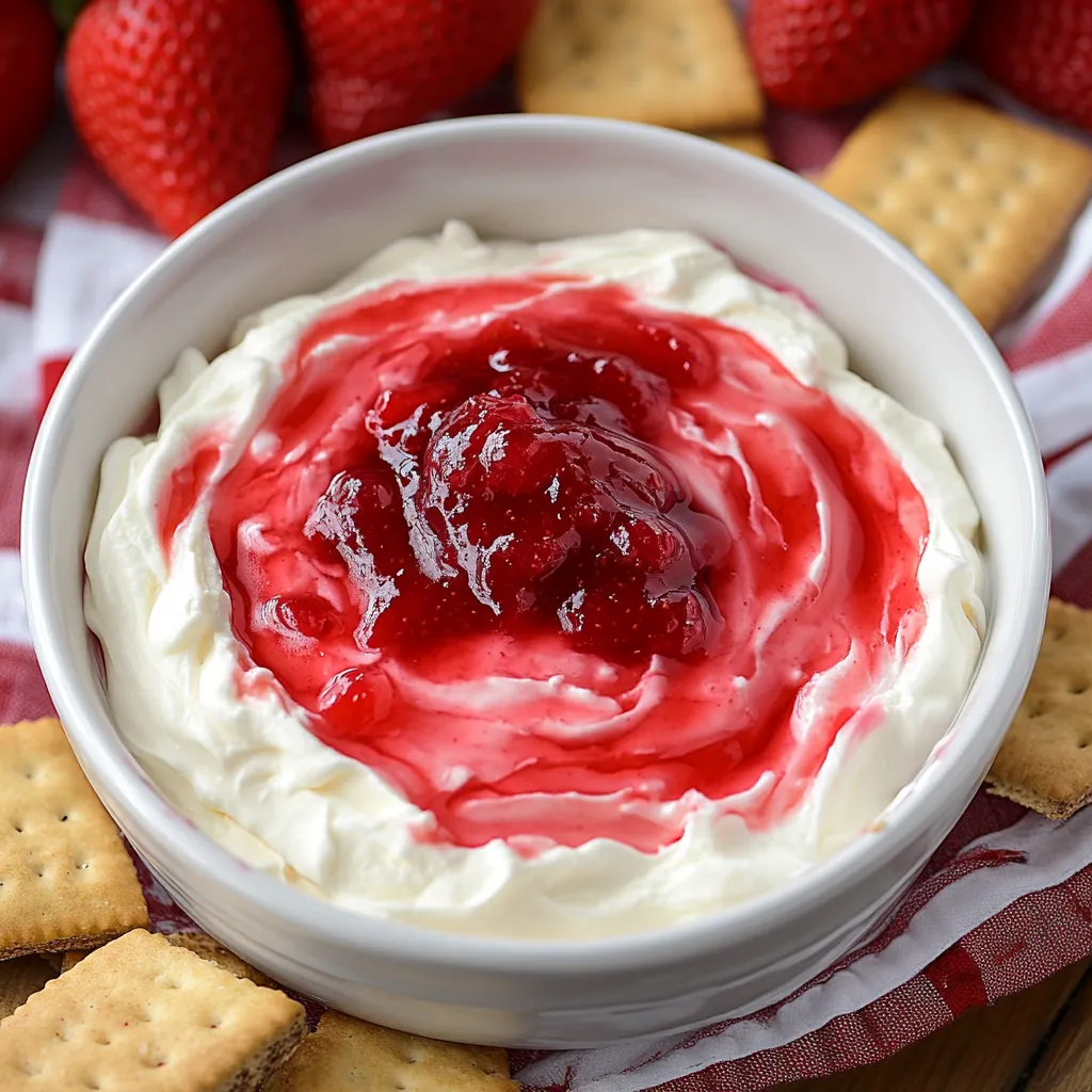 Sweet Strawberry Cheesecake Dip