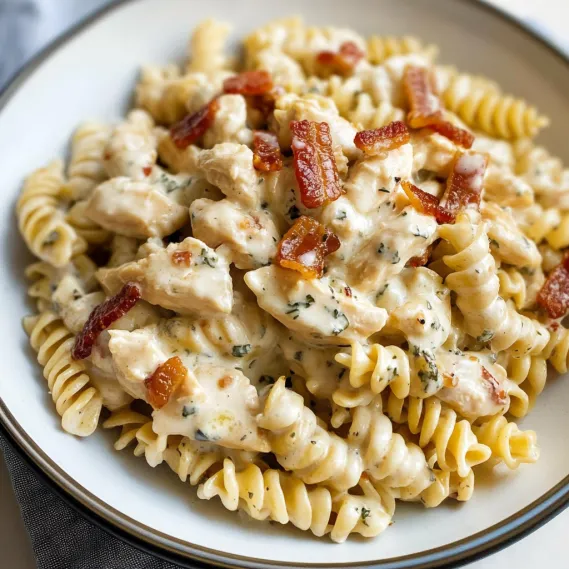 Best Chicken Bacon Ranch Pasta