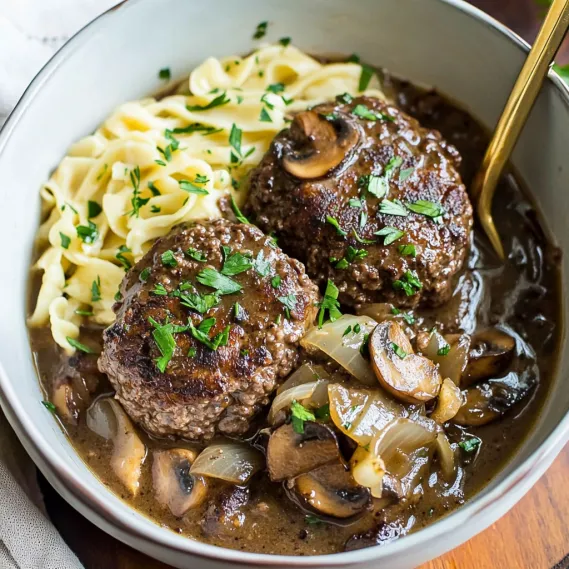Slow Cooker Salisbury Steaks