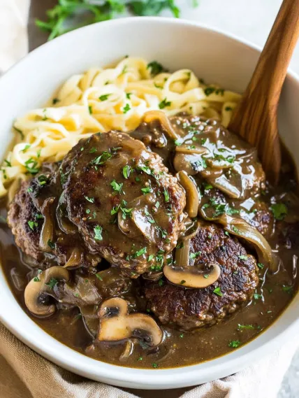 Slow Cooker Salisbury Steaks Recipe