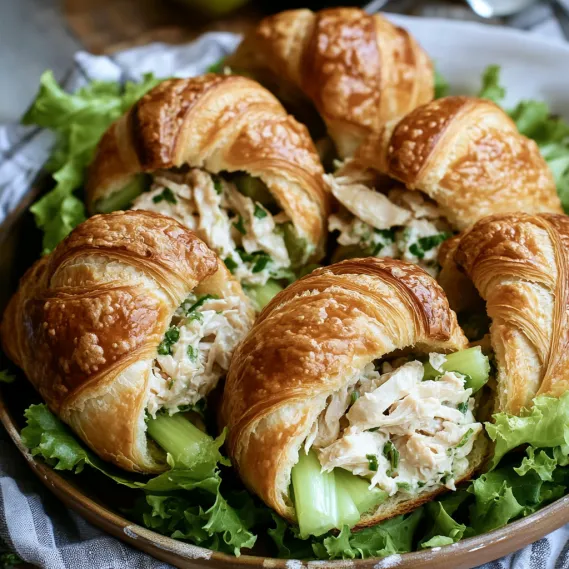 Delicious Mini Chicken Salad Croissants