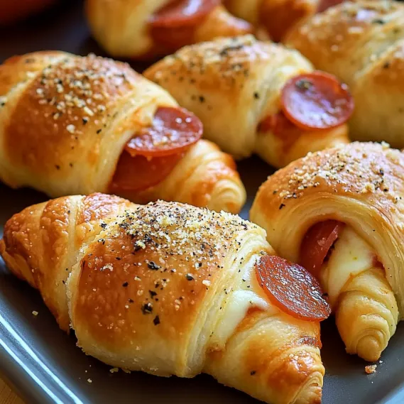Mozzarella Pepperoni Croissant Rolls - 16 Roll