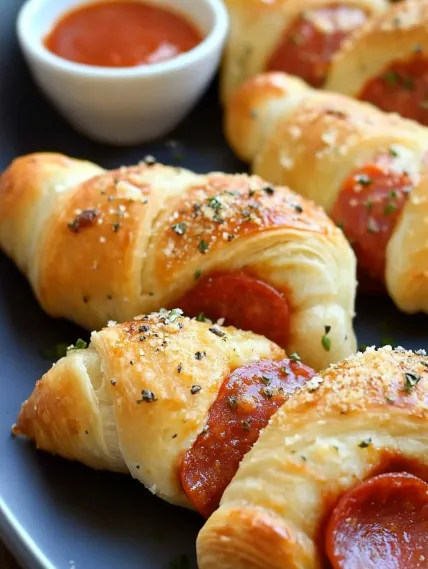 Mozzarella Pepperoni Croissant Rolls Recipe - 16 Roll