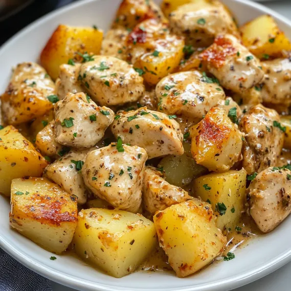 Best Garlic Parmesan Chicken and Potatoes