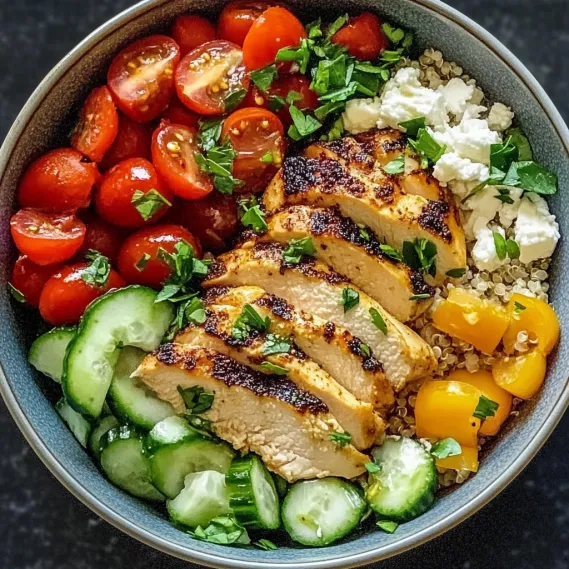 Best Mediterranean Chicken Bowl