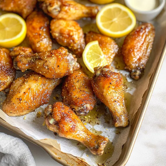 Delicious Honey Lemon Pepper Wings