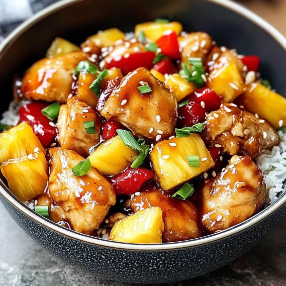 Sticky Pineapple Chicken Recipe
