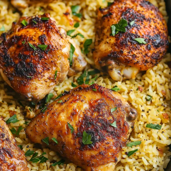 Oven Baked Chicken Rice Recipe