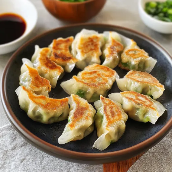 Prawn Gyoza ( Pan-Fried Dumplings )