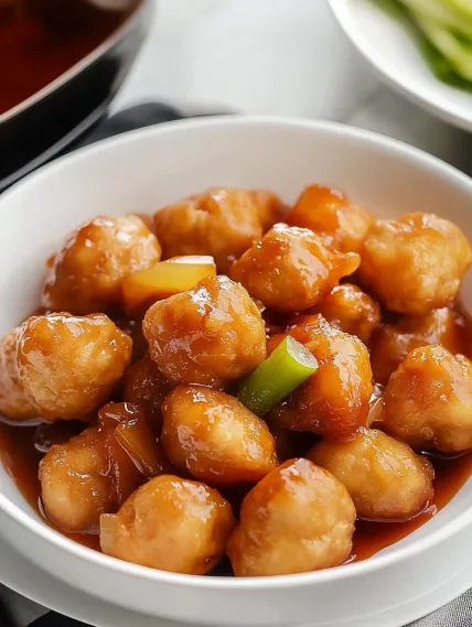 Chinese Chicken Balls with Sweet and Sour Sauce Recipe