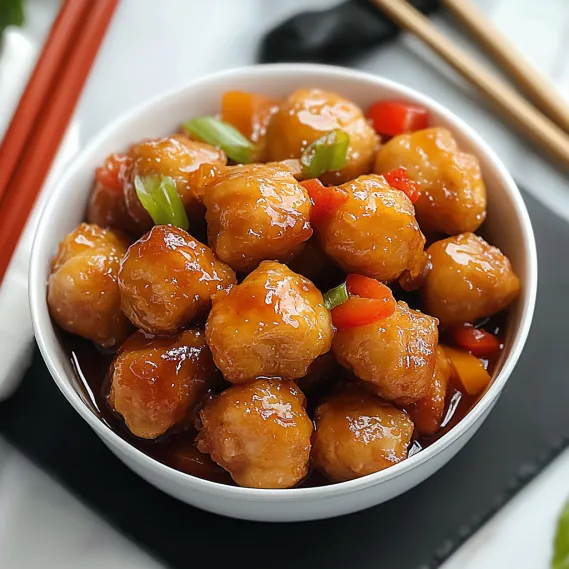 Best Chinese Chicken Balls with Sweet and Sour Sauce