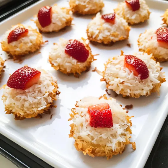 Best Strawberry Coconut Macaroons