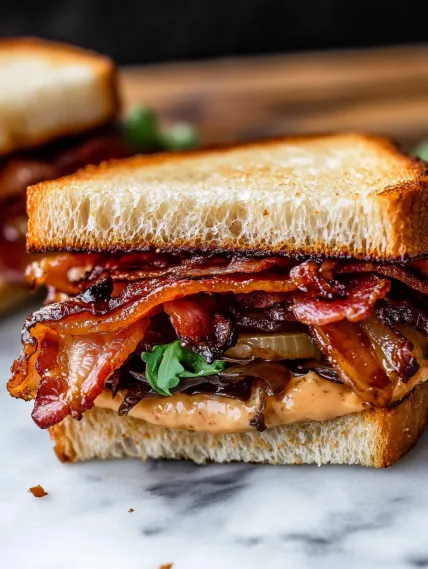 Best Bacon Sandwich with Caramelized Onions