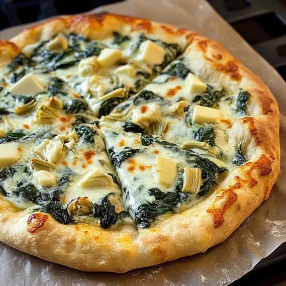 Delicious Spinach Artichoke Pizza