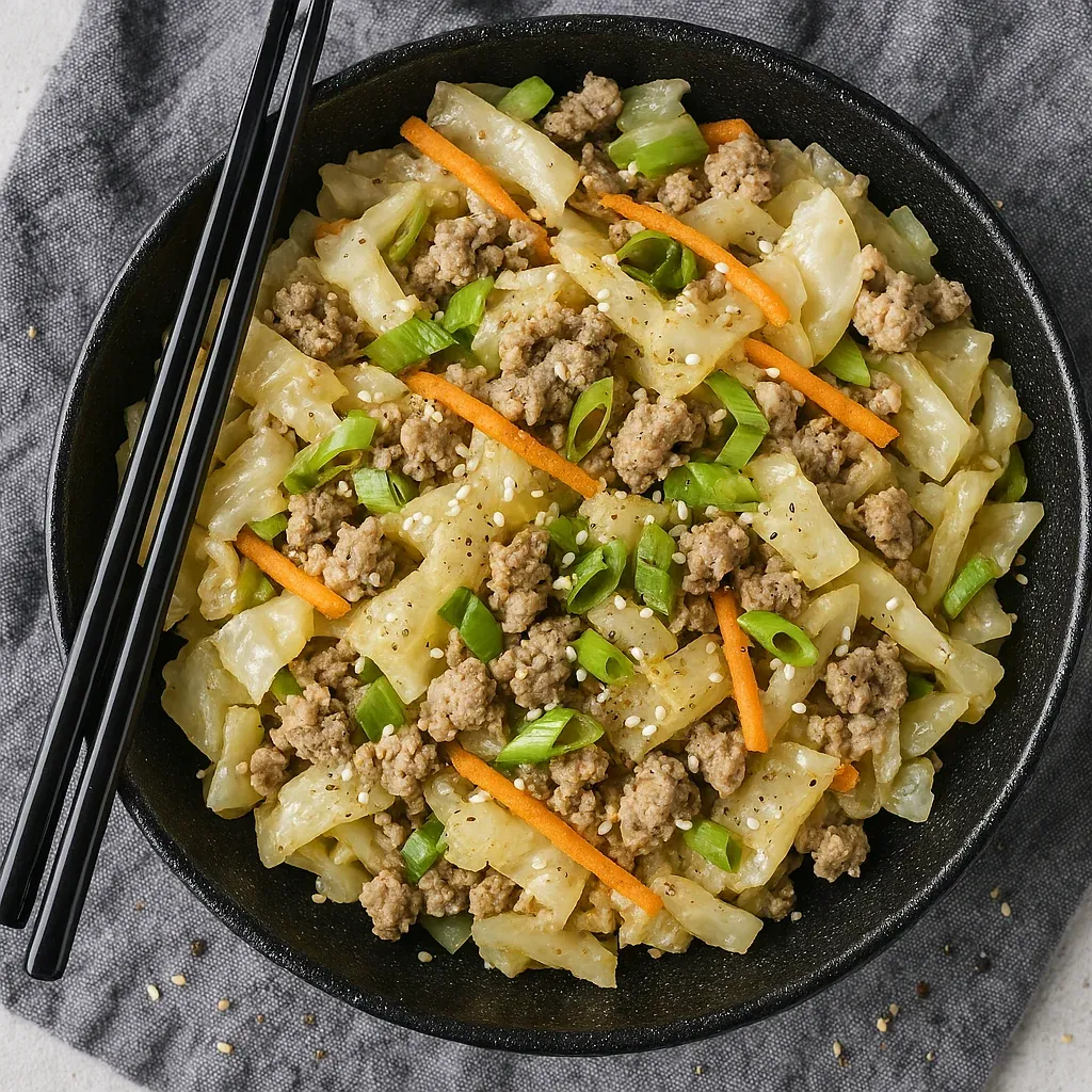 A plate of food with chopsticks.