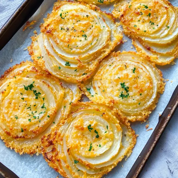 A tray of onion rings.