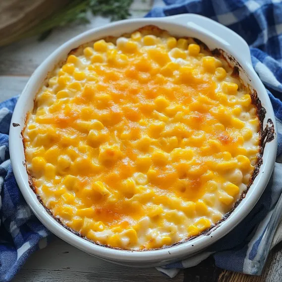 A white bowl of corn.