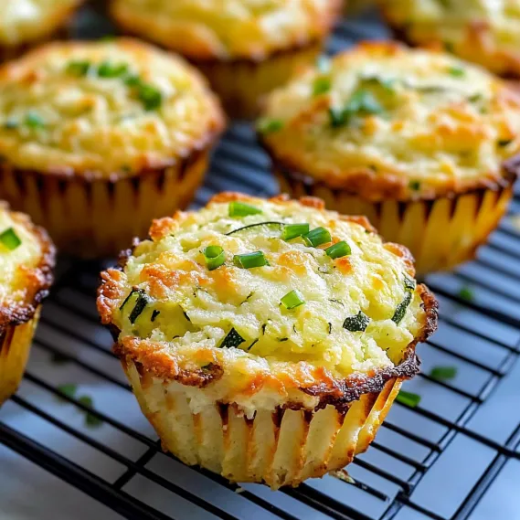 A tray of muffins with green toppings.