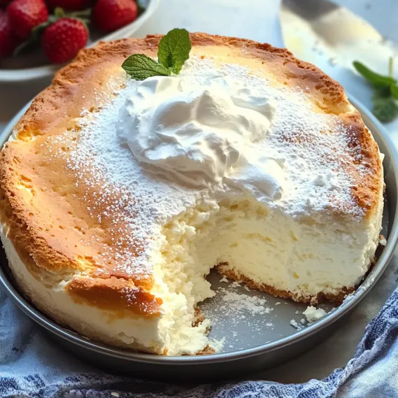 A slice of cake with whipped cream on top.