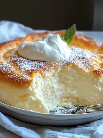 A slice of cake with whipped cream on top.
