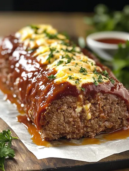 A meat dish with cheese and sauce.