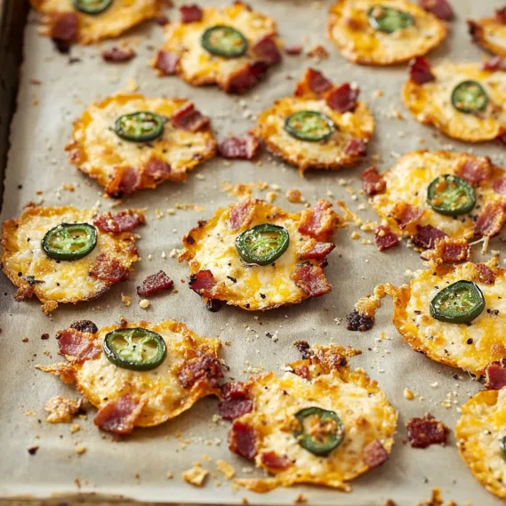 Bacon and jalapeno bites on a tray.