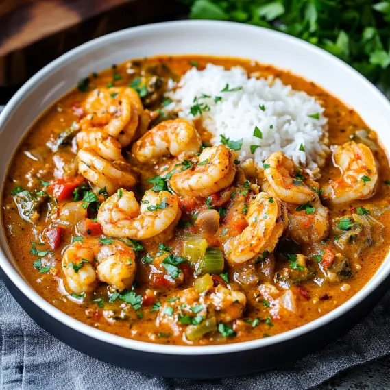 A bowl of shrimp and rice.