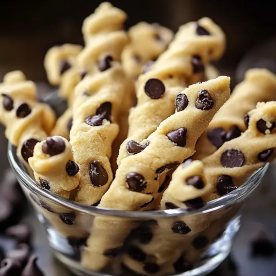 A bowl of chocolate chip cookies.