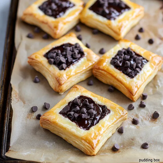 Chocolate and chocolate chip cookies on a tray.