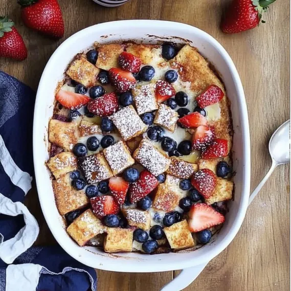 A bowl of food with strawberries and blueberries.