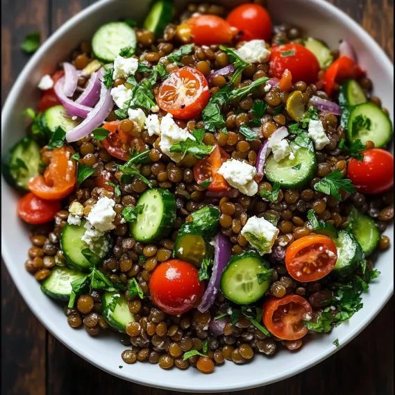 A bowl of vegetables including tomatoes, cucumbers, and onions.