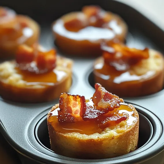 Bacon and maple syrup cupcake.