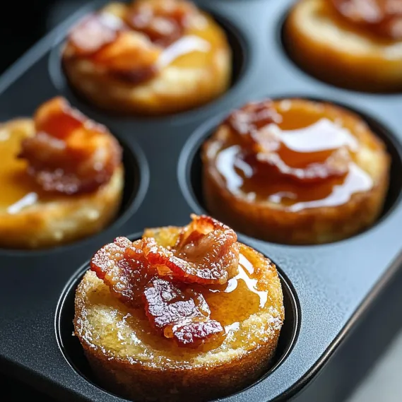Bacon and maple syrup cupcake.