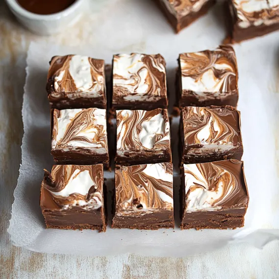A square of chocolate cake with white frosting.