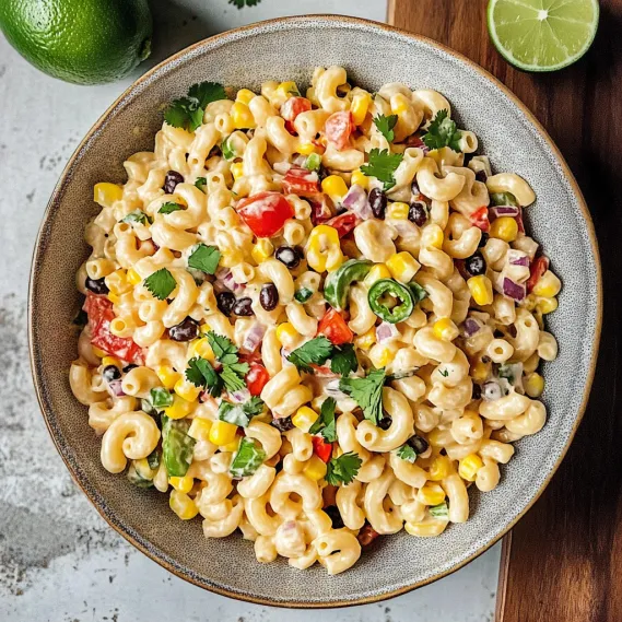 A bowl of pasta with vegetables.