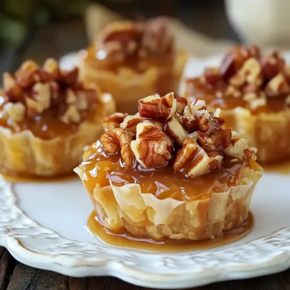 Three desserts with walnuts on a plate.