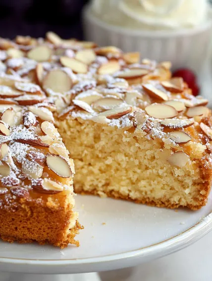 A slice of cake on a plate.