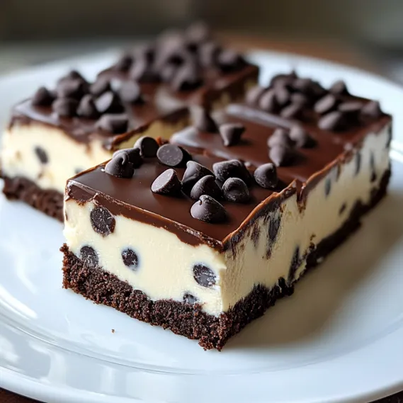 A piece of chocolate cake with chocolate chips on top.