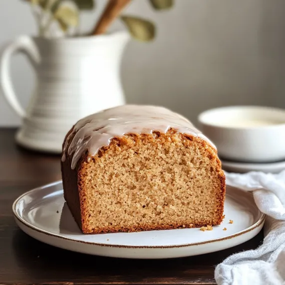 A loaf of bread with a glaze on top.