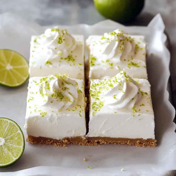 A piece of pie with white whipped cream and green limes.