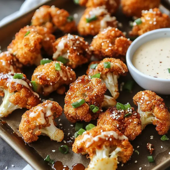 A plate of food with a bowl of sauce.