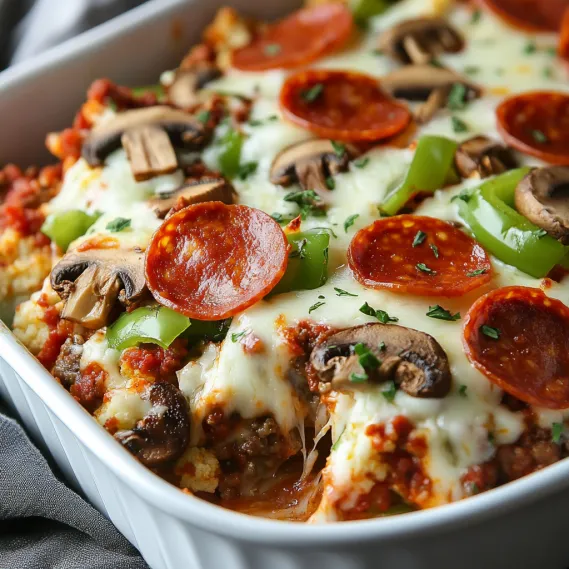 A white bowl filled with a delicious pizza.