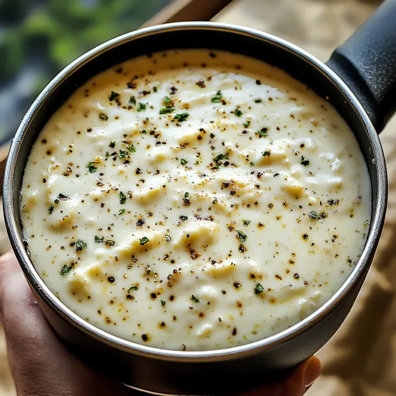 A bowl of food with a spoon in it.