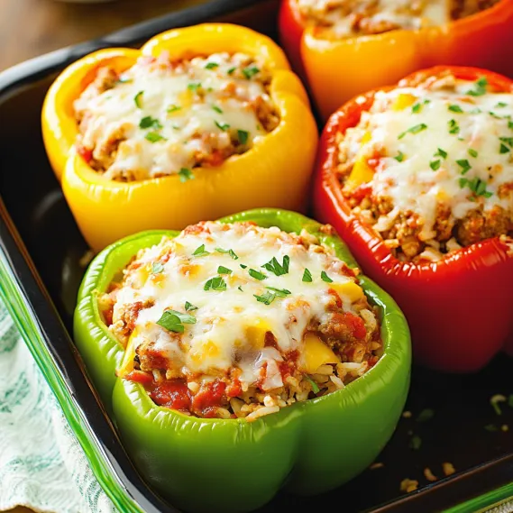 A dish of four different colored peppers.
