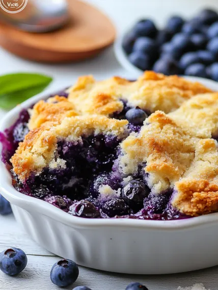 A bowl of blueberry crumble.