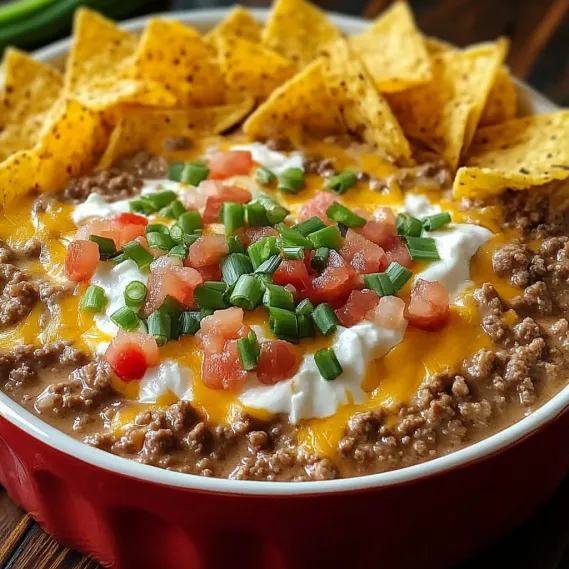 A bowl of chili with chips on top.
