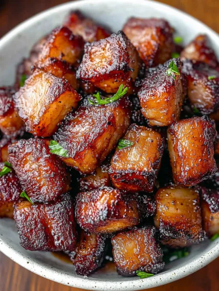 A bowl of bacon.