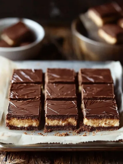 A tray of chocolate bars.