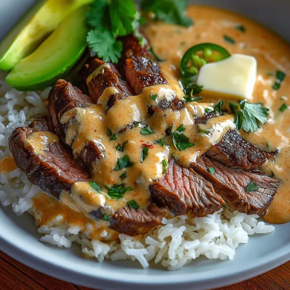 A plate of food with rice and meat.